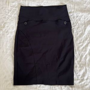 High waisted Spandex Black Skirt